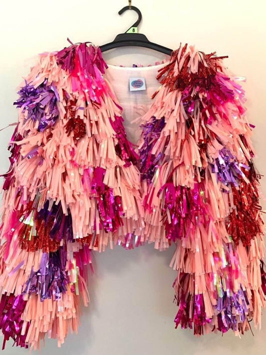 Strawberry Sorbet Tinsel Jacket
